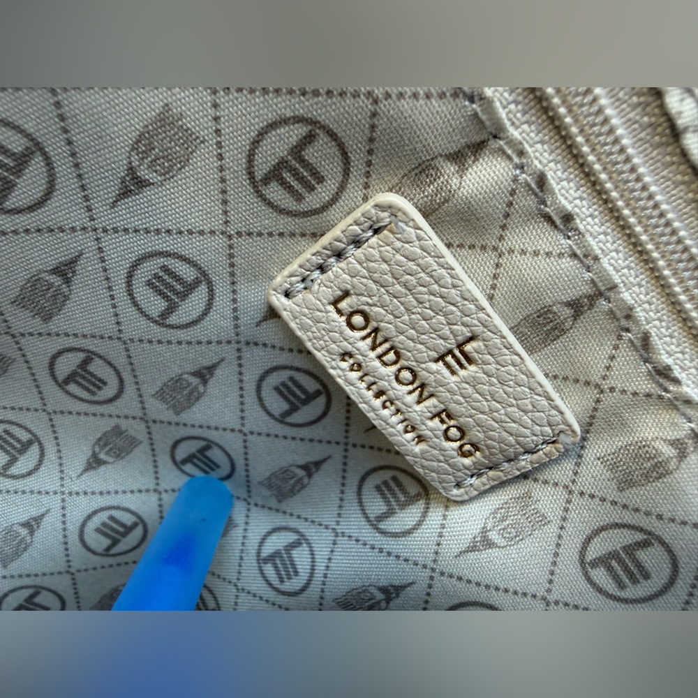 London Fog Cream EVE Dome Satchel - Picture 14 of 16